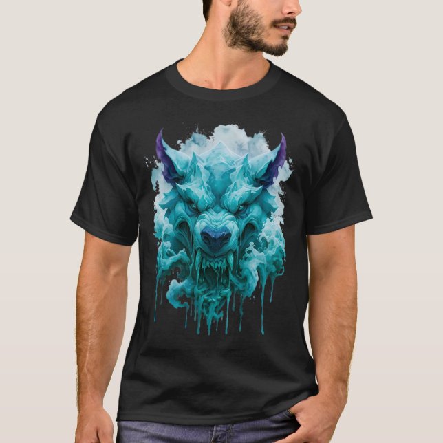 T-shirt graphique Ice Wolf (Devant)