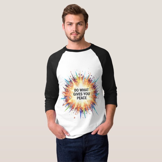 T-shirt  "Graphique Inner Peace Explosion Tee" (Devant entier)