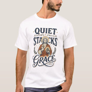 T-shirt graphique Jésus bibliothécaire Art chrétie