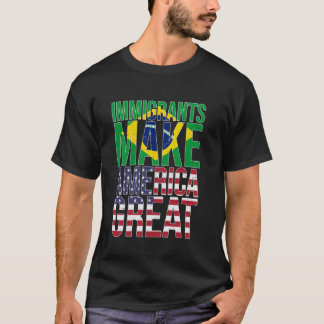 T-shirt Graphique : Les immigrants brésiliens rendent l'Am