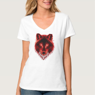 T-Shirt Graphique Loup – Design Fougueux