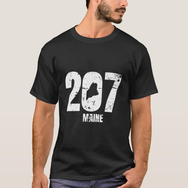T-shirt Graphique Maine 207 (Devant)