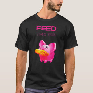 T-shirt Graphique monétaire avec Money Piggy Bank 1