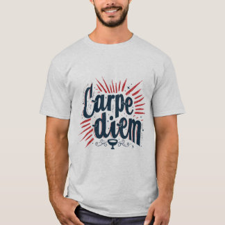 T-Shirt Graphique Motivant Carpe Diem