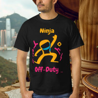 Graphique néon de ninja en dehors du service en st
