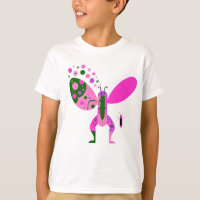 T-Shirt Graphique Papillon Coloré