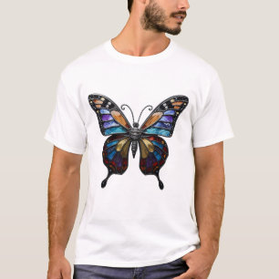 T-Shirt Graphique Papillon en Verre Coloré - Vibra