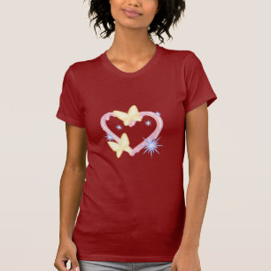 T-shirt graphique papillon rêveur et esthétique cœ