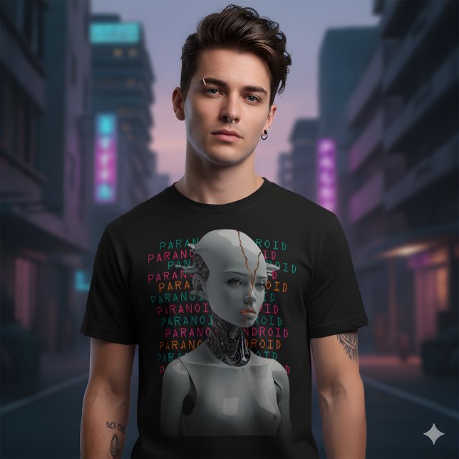 T-shirt graphique Paranoid Android (Créateur téléchargé)