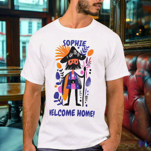 T-Shirt Graphique Pirate de Bienvenue Personnalisé