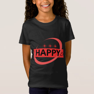 T-Shirt Graphique positif HEUREUX, Inspirant de Joie