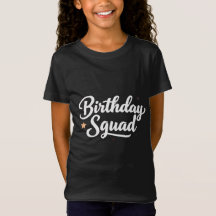 T-shirt graphique pour adolescentes "Birthday Squa