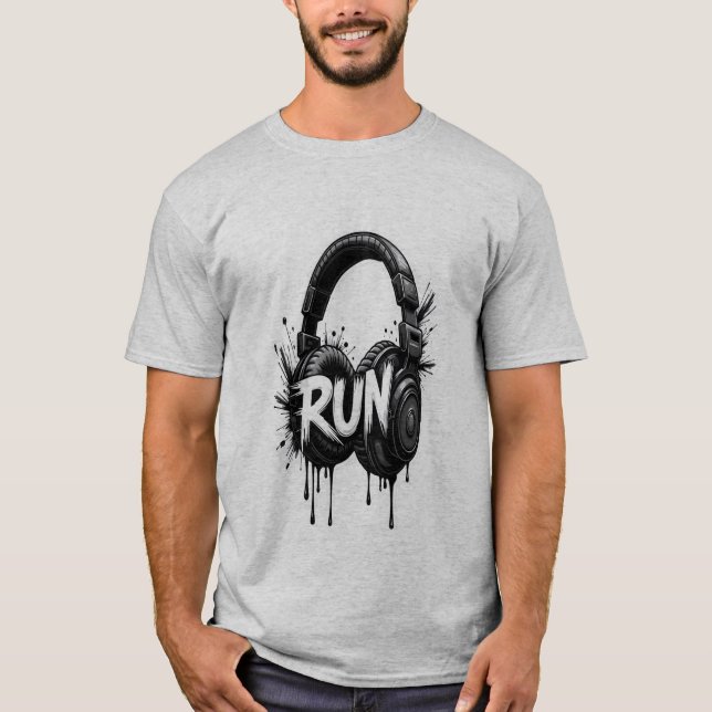 T-shirt graphique pour casque | Nouvelle tendance  (Devant)