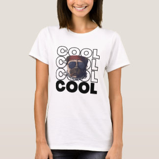 T-shirt graphique pour femmes avec lunettes de sol