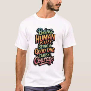 T-Shirt graphique pour homme ADOM "Courage"