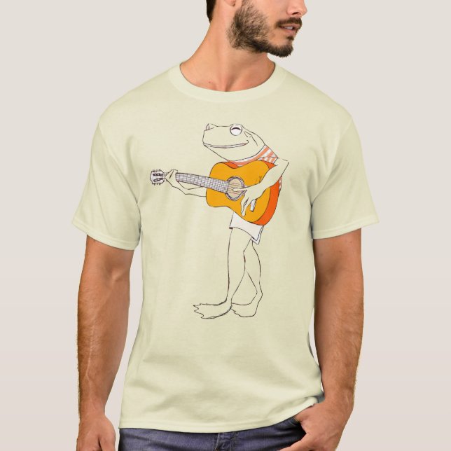 T-shirt Graphique pour homme de la grenouille guit (Devant)