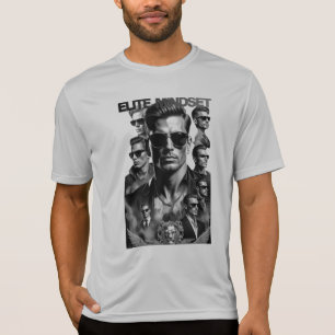T-Shirt Graphique pour Hommes à Mentalité Élite po