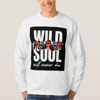 T-shirt graphique pour les yeux de tigre sauvage