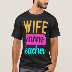 T-shirt Graphique pour Mama Homeschool Femme Maman Enseign