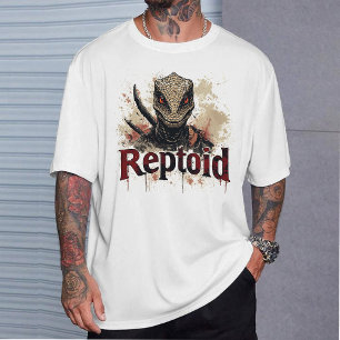 T-shirt graphique Reptoid , Théorie du complot Ali