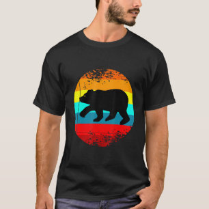 T-shirt Graphique Rétro Animal De Ferme Avec Un Ours Vinta