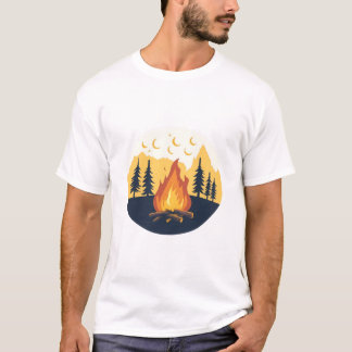 T-Shirt Graphique Rétro Camp d'Été
