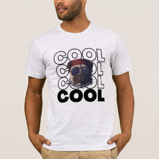 T-shirt graphique Rétro Cool Pug pour amateur de c