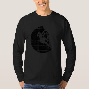 T-shirt Graphique Rétro Grimpeur D'escalade Bloc Roc Climb