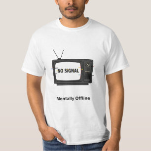 T-Shirt Graphique Retro TV "Mental Hors Ligne"