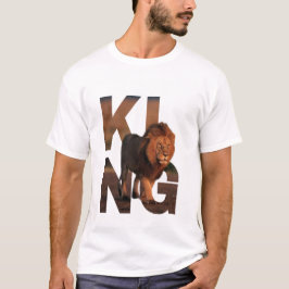 T-Shirt Graphique Roi Lion Moderne - Typographie G