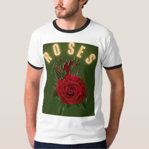 T-Shirt Graphique Rose Rouge Vintage