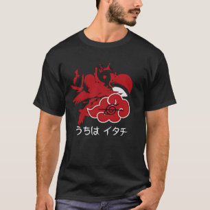 T-Shirt Graphique Silhouette de Corbeau Ninja Anim