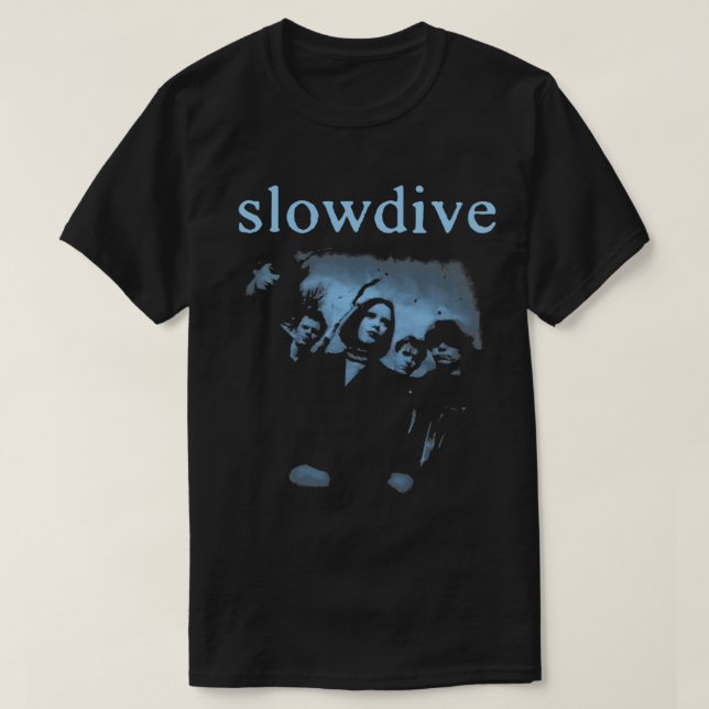 T-shirt Graphique Slowdive Anglais groupe de rock classiqu (Design devant)