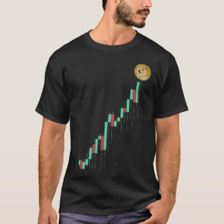 T-shirt Graphique stock À La Lune Dogecoin DOGE Coin Crypt