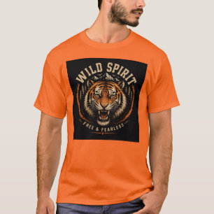 T-Shirt Graphique Tigre Esprit Sauvage