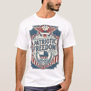 T-shirt graphique vectoriel Baby Shower patriotiqu