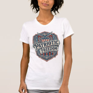 T-shirt graphique vectoriel Gospel Country patriot