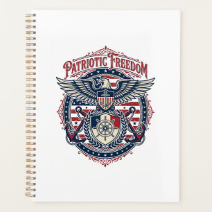 T-shirt graphique vectoriel pré-coastal patriotiqu