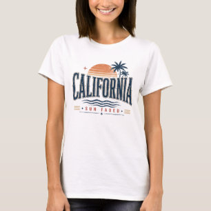 T-Shirt Graphique Vintage California Sun Faded