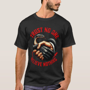 T-Shirt graphique viril "Ne fais confiance à perso