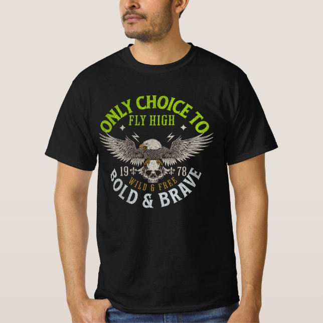 T-shirt graphique volante en gras et brave aux ois (Devant)
