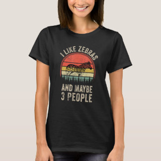 T-shirt Graphique Zèbre Zèbres Animal de Zoo