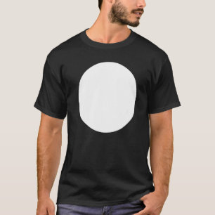 T-shirt Graphiques Abstraits imprimés en cercle blanc
