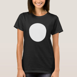 T-shirt Graphiques Abstraits imprimés en cercle blanc