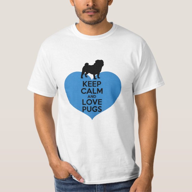 T-shirt Graphiques amusants et adorables Carlin Lover (Devant)