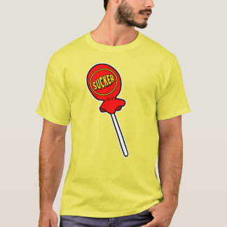 T-shirt Graphiques Screwball Red Sucker Jaune