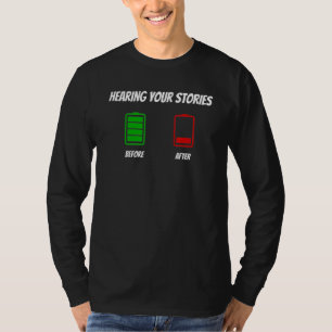 T-shirt Graphisme amusant avant et après Vêtements-Entendr