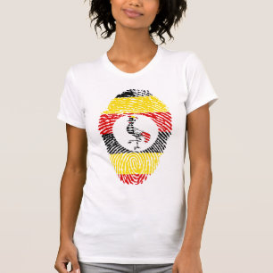 T-shirt Graphisme Artistique Faune Grue Couronnée Grise Ho
