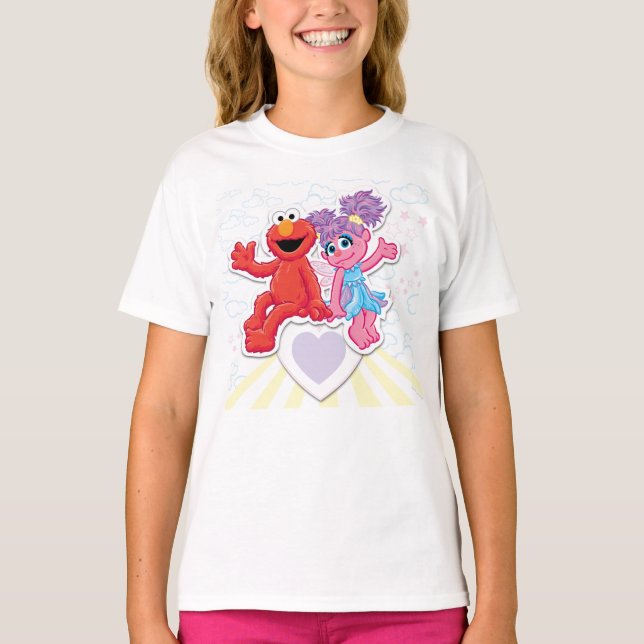 T-shirt Graphisme d'Abby et Elmo (Devant)
