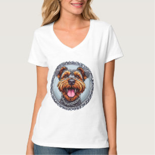 T-shirt Graphisme de chiot adorable pour tenue décontracté